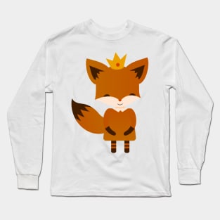 Funny fox cartoon Long Sleeve T-Shirt